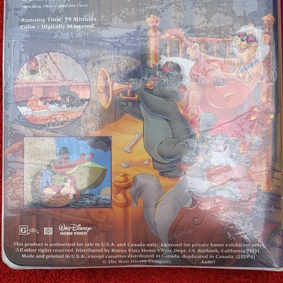 New Walt Disney The Aristocats VHS factory sealed vintage - Picture 3 of 5